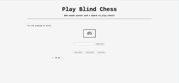 Play Blind Chess Screenshot